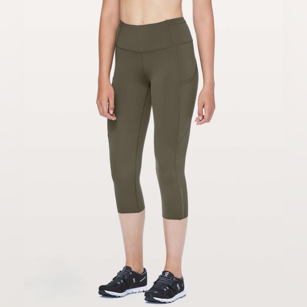 LULULEMON FAST & FREE CROP LEGGINGS